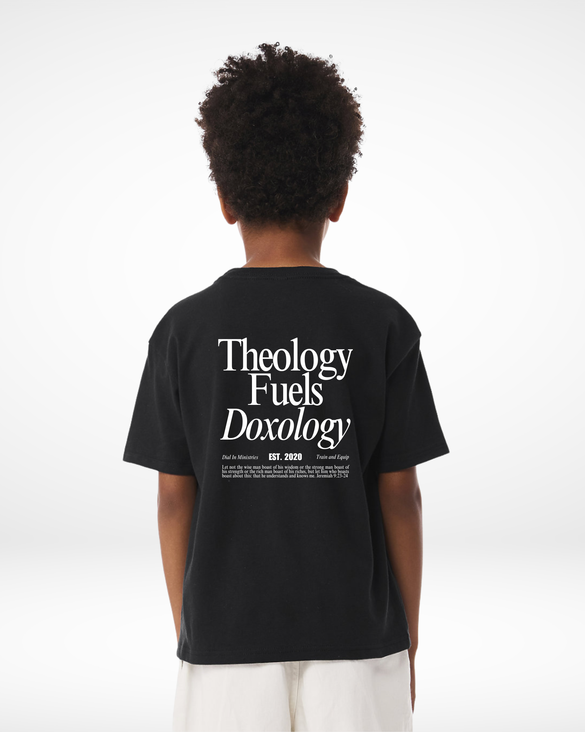 Theology Fuels Doxology Tee - Youth